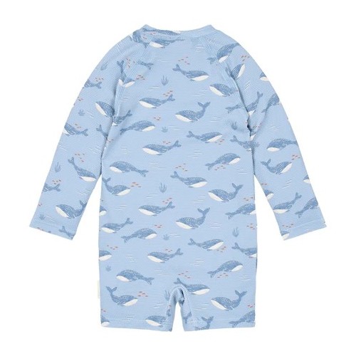 MONO BAÑO MANGA LARGA SPLASH AZUL