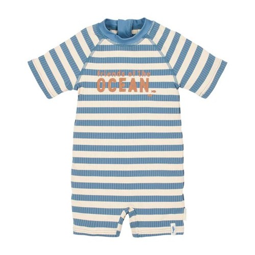 MONO BAÑO MANGA CORTA OCEAN BLUE STRIPE