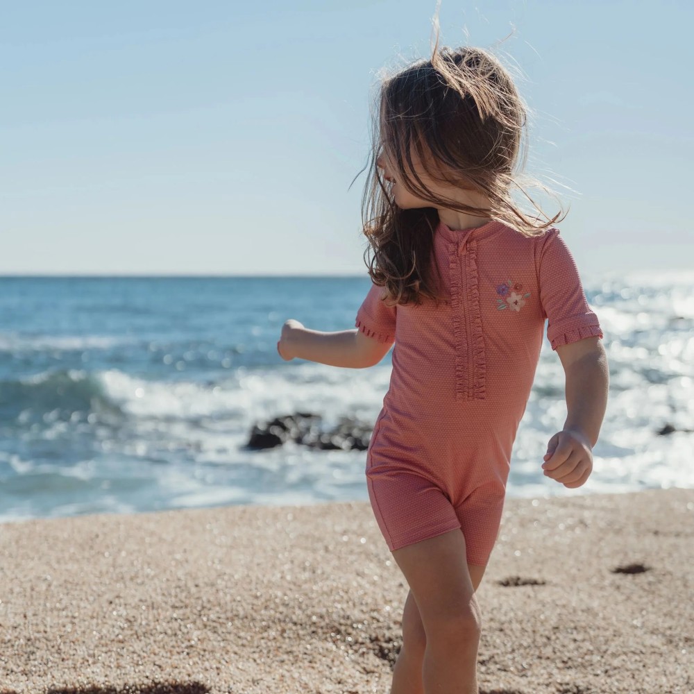 MONO BAÑO MANGA CORTA PINK SPARKLE