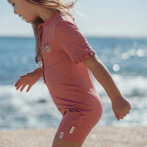 MONO BAÑO MANGA CORTA PINK SPARKLE