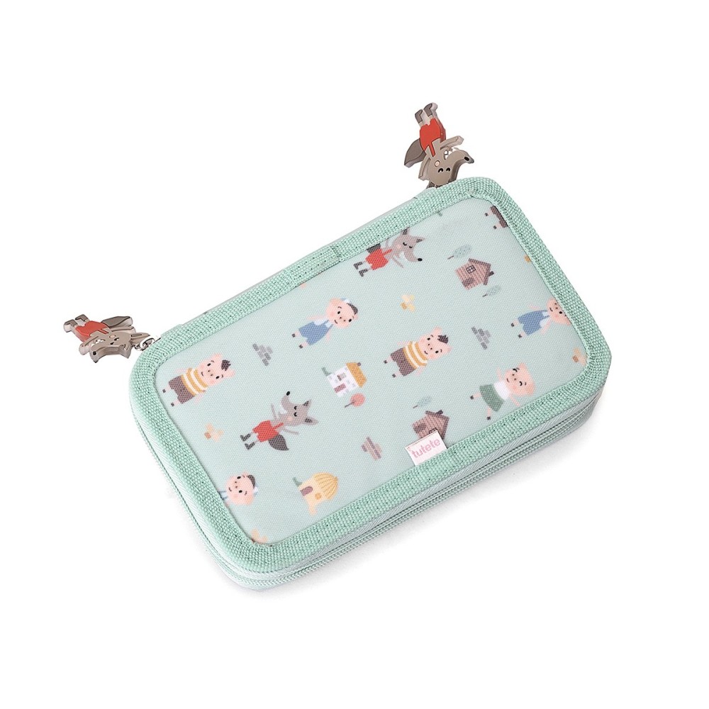 ESTUCHE PLUMIER DOBLE LOS 3 CERDITOS