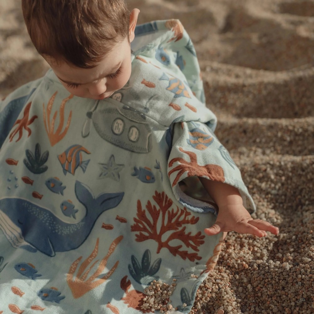 PONCHO PLAYA MULTICOLOR