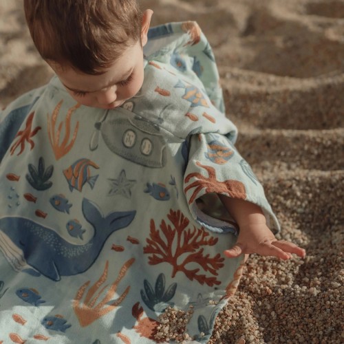 PONCHO PLAYA MULTICOLOR