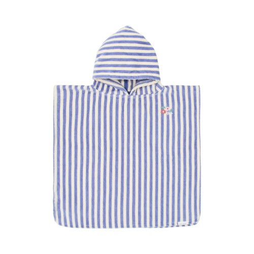PONCHO PLAYA PURPLE STRIPE