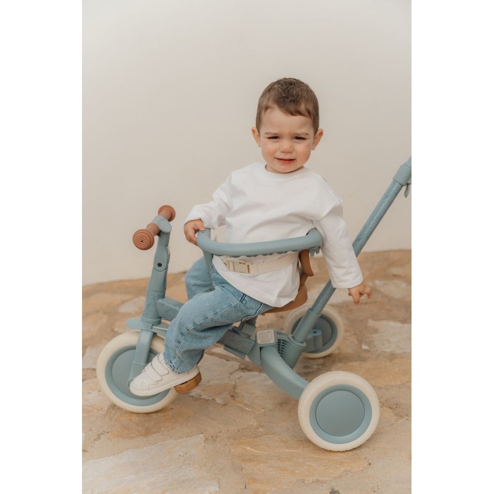 TRICICLO CON BARRA SAFARI AZUL