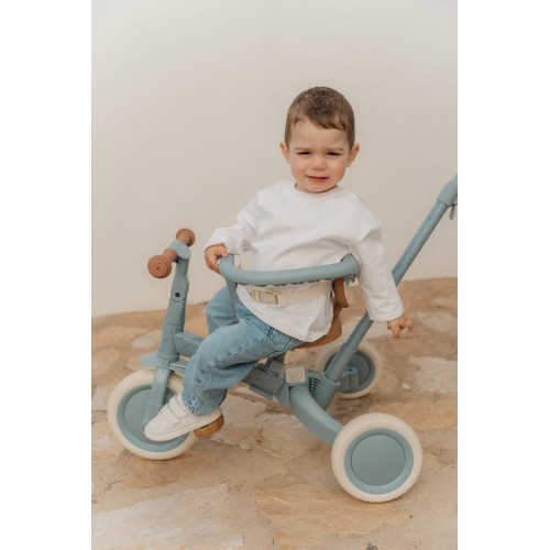 TRICICLO CON BARRA SAFARI AZUL
