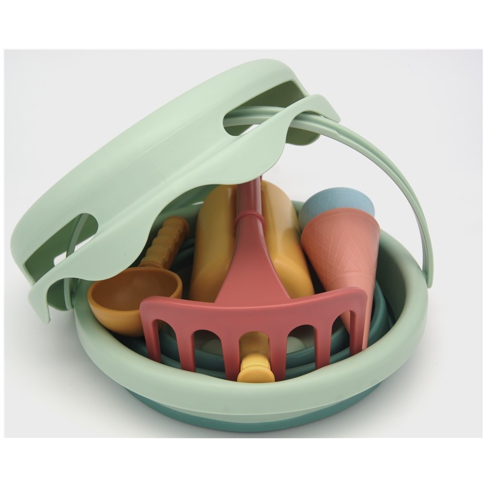 JUGUETES DE ARENA 7 EN 1 VERDE